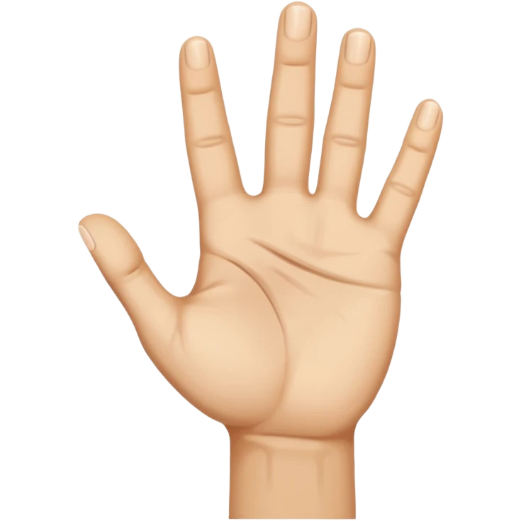 hello hand emoji