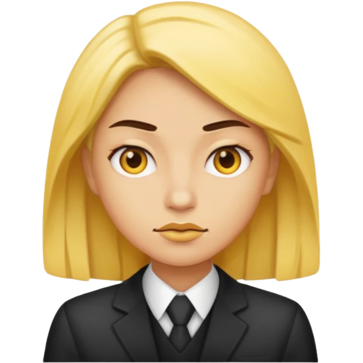 Yellow bossy  emoji