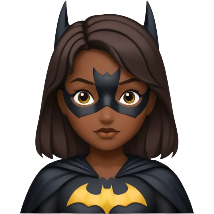 Batman, niña emoji