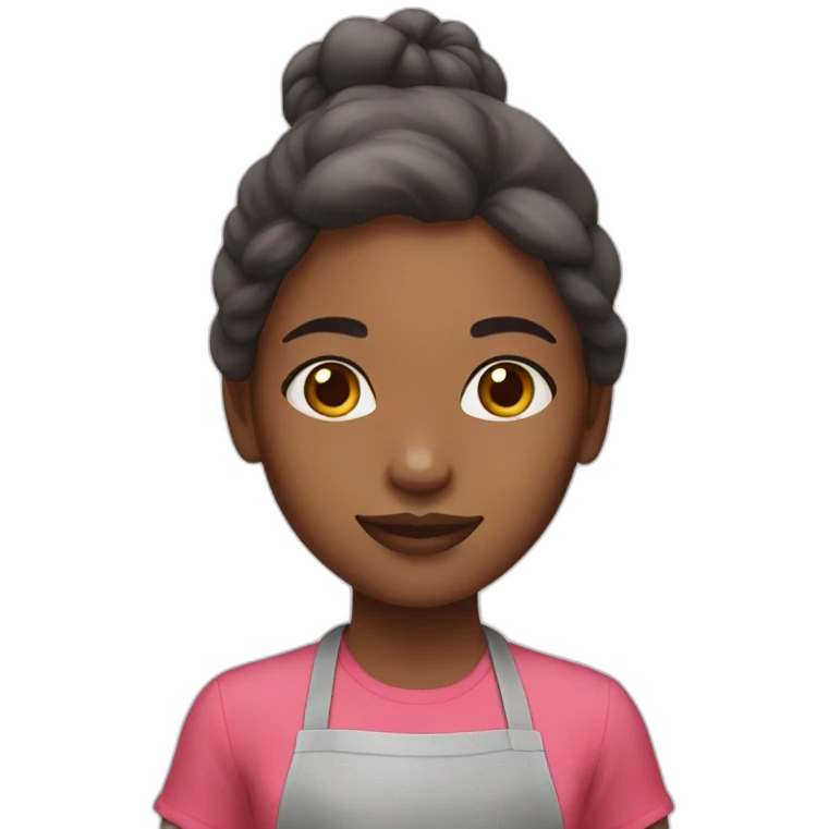 girl cooking light color skin emoji