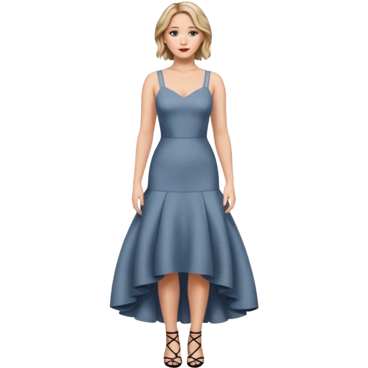 Jennifer Lawrence, full body portrait  emoji