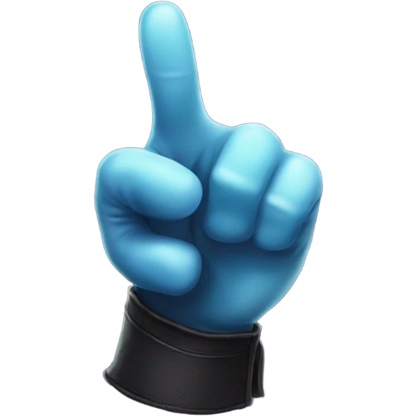 thumb up, magical style, gothic glove emoji