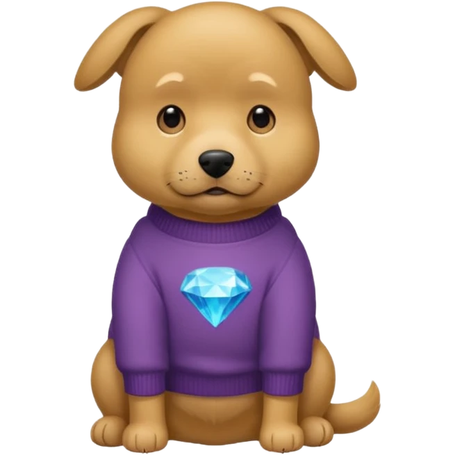 Hund trägt pullover emoji