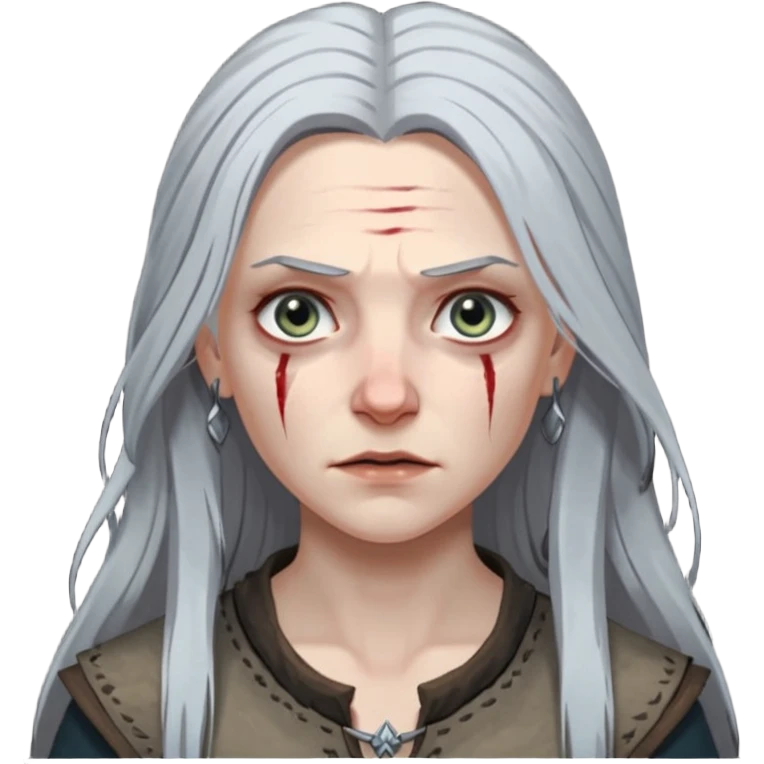horror witcher woman emoji