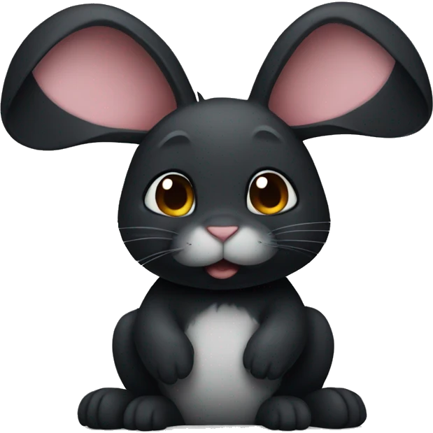 black rabbit emoji