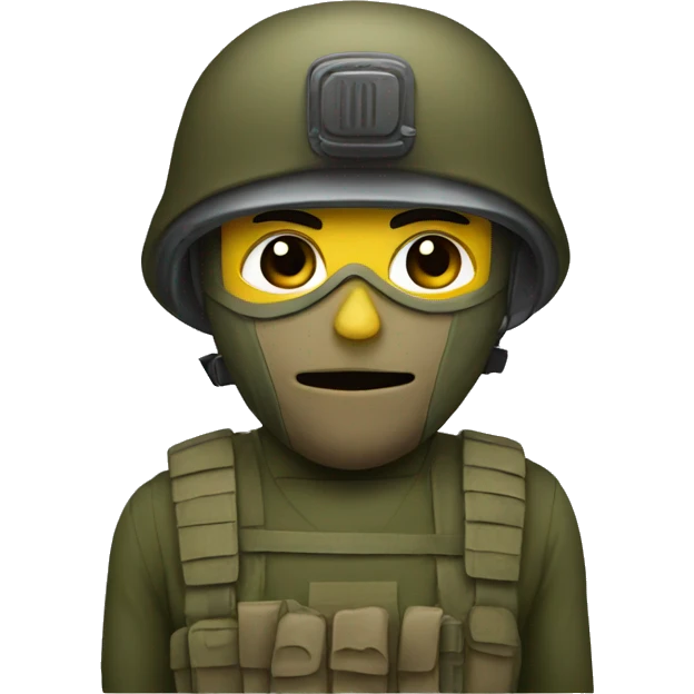 soldier with mask emoji