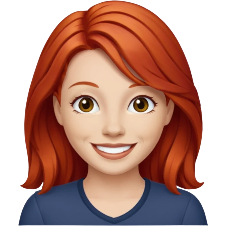 LaVerne Andrews with red hair emoji