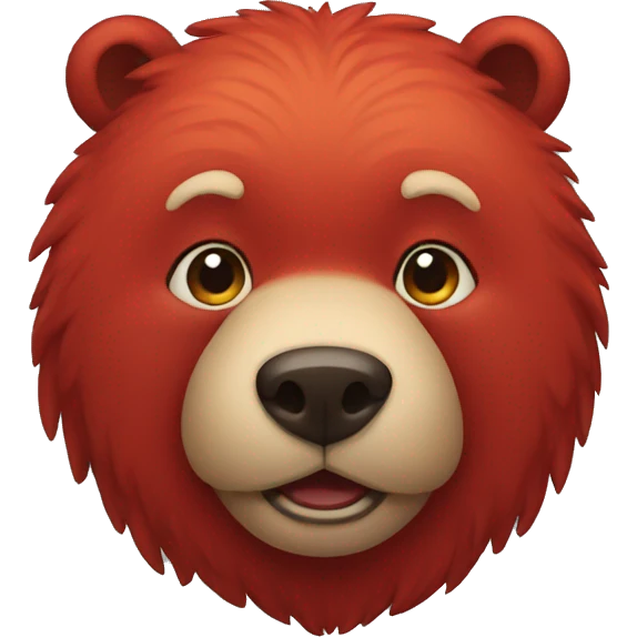 red bear emoji