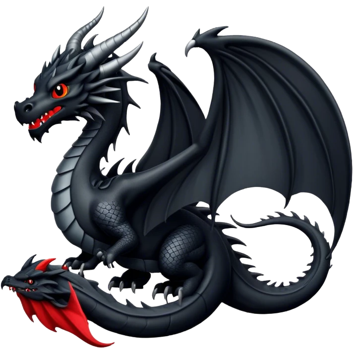 Black dragon emoji