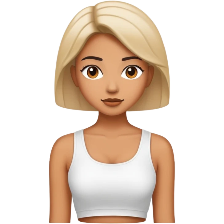 Женщина с топиком  emoji