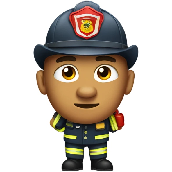 Eagle fireman  emoji
