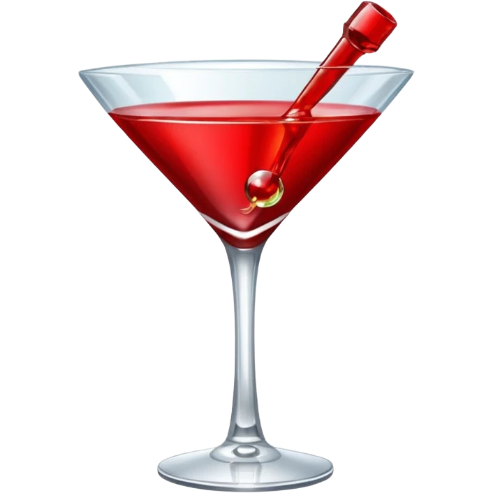 red martini glas emoji