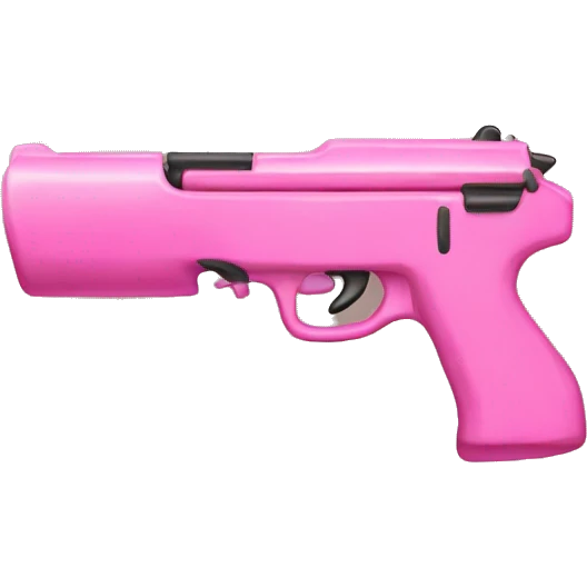 pink gun with a bow  emoji