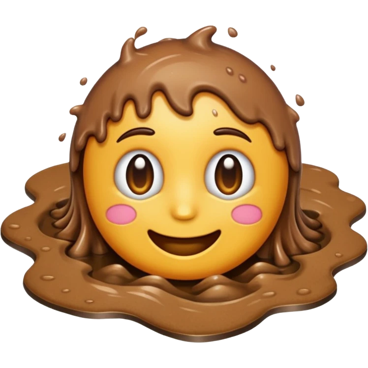 muddy puddle classic emoji style emoji