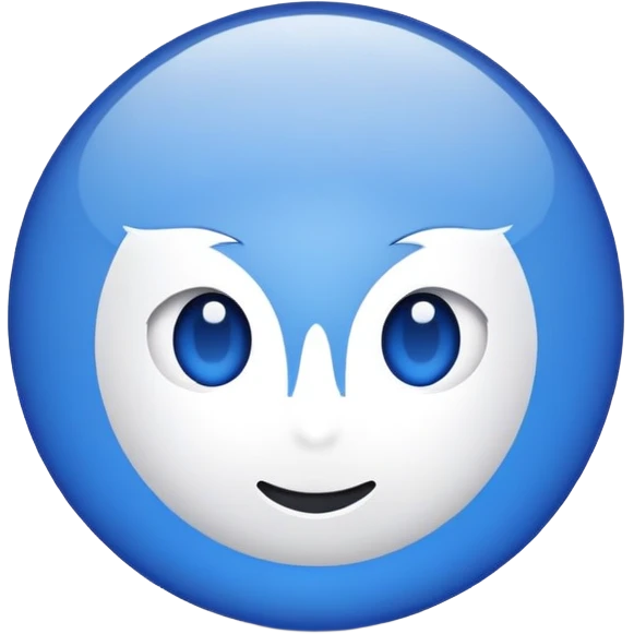 Círculo azul con un tick en medio emoji