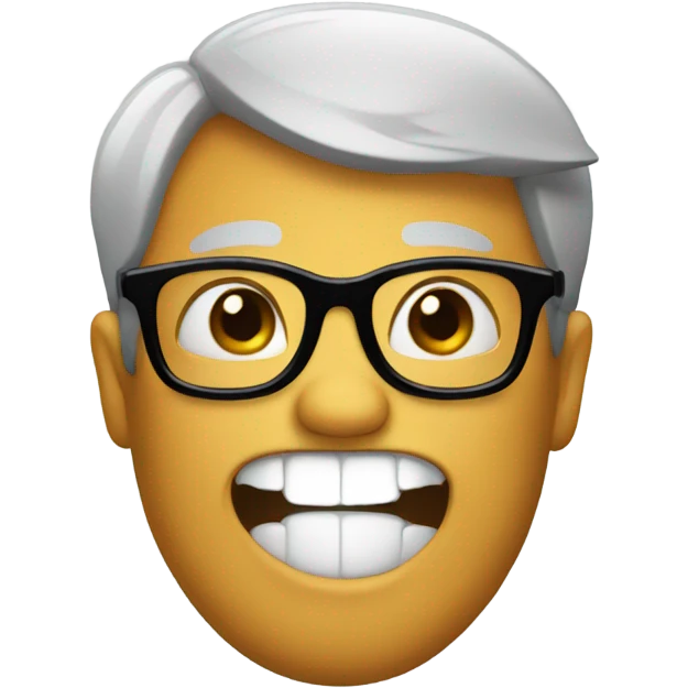 buckteeth with glasses emoji
