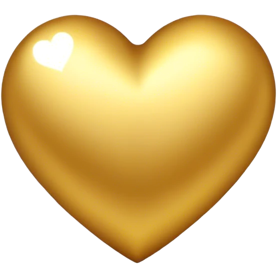 Golden heart  emoji