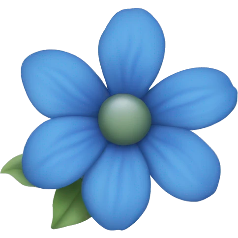 Aesthetic blue flower emoji