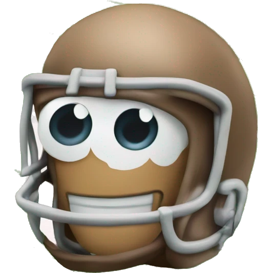 Macro'macro at football field emoji