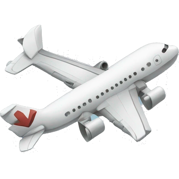 Airplane broken wing emoji