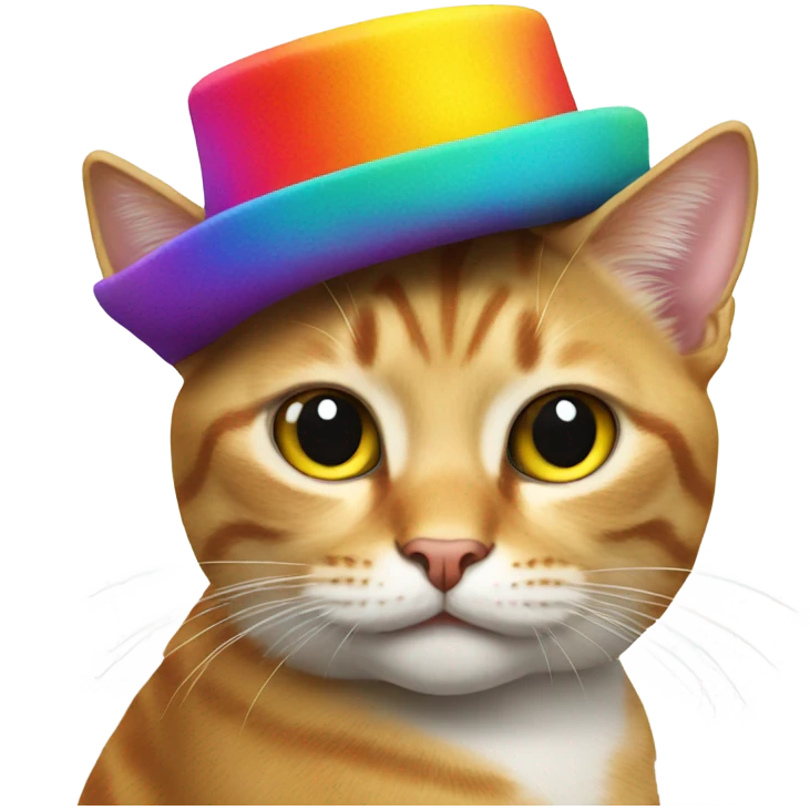 Cat wearing a hat emoji