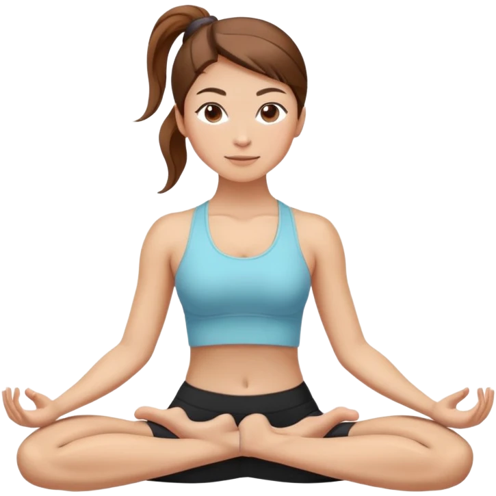 Yoga bruin haar staart emoji