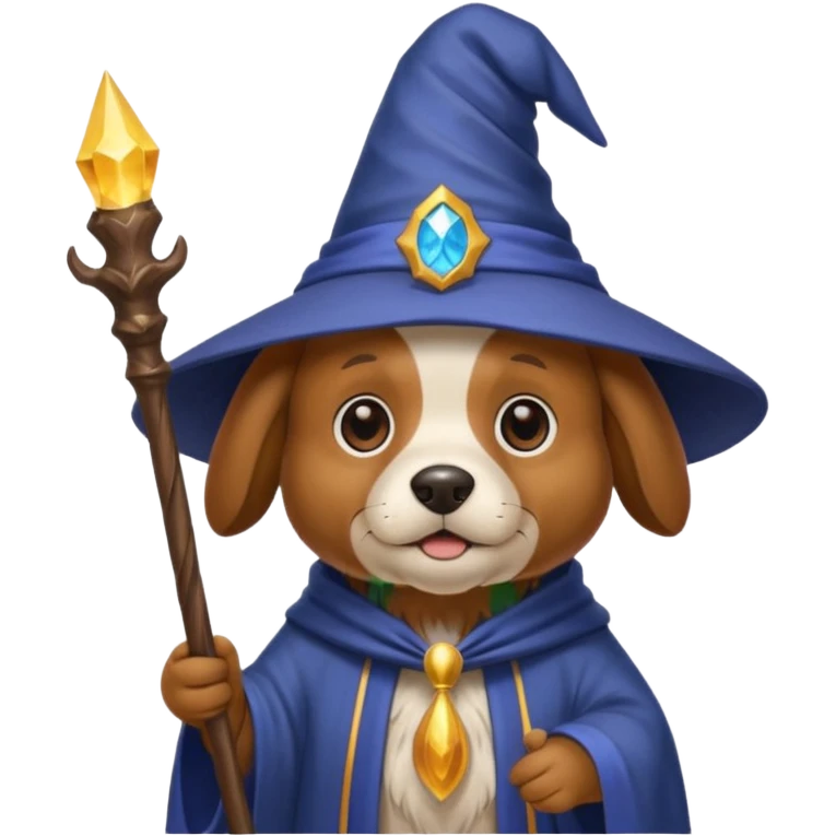Dog wizard emoji