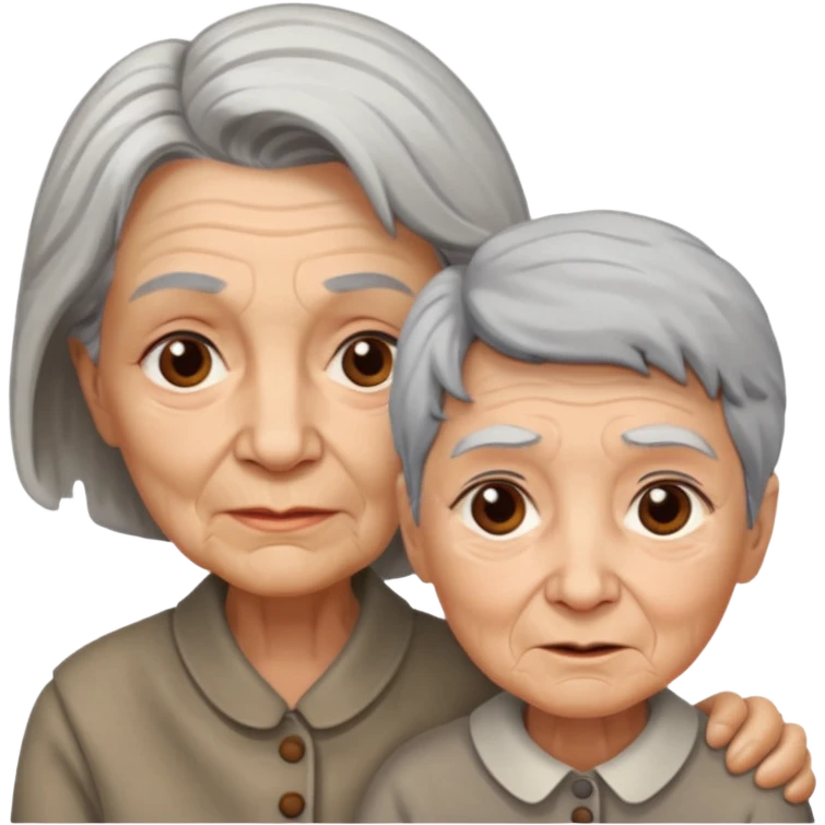 lo mismo que estas haciendo solo coloca alado de la abuela un hombre joven  emoji