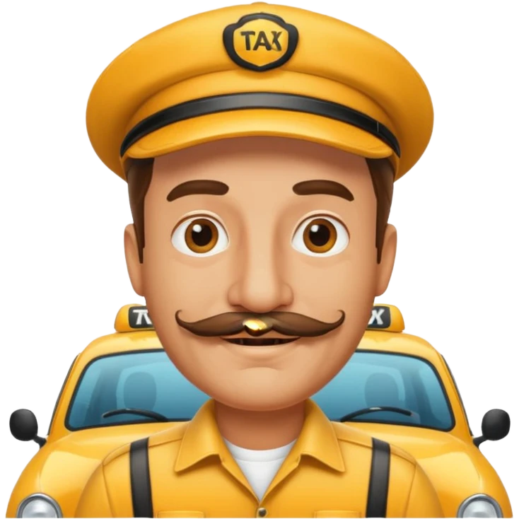 Taxi driver emoji