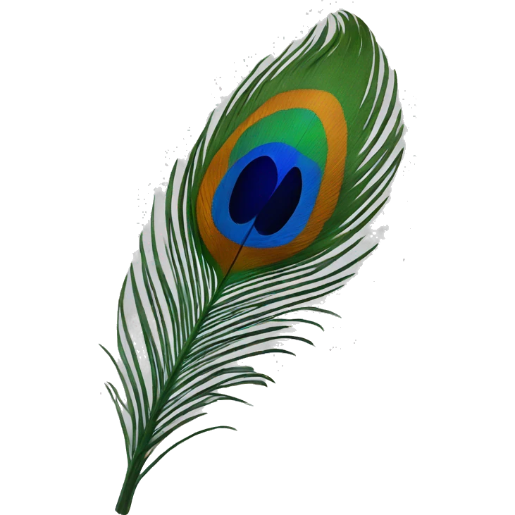 Peacock feather emoji