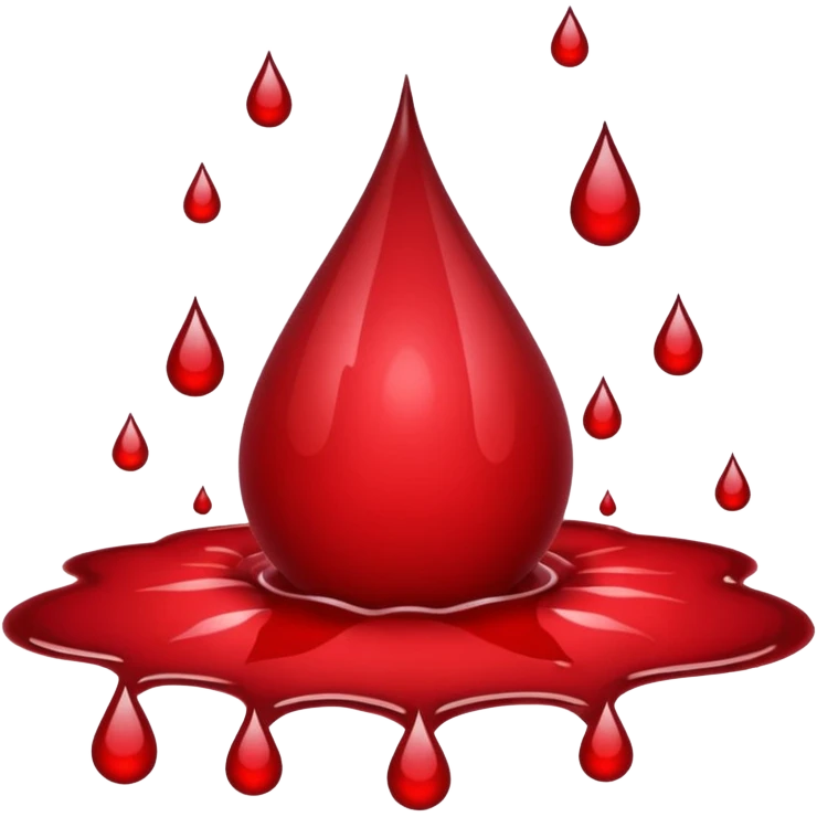 alot of blood drop emoji