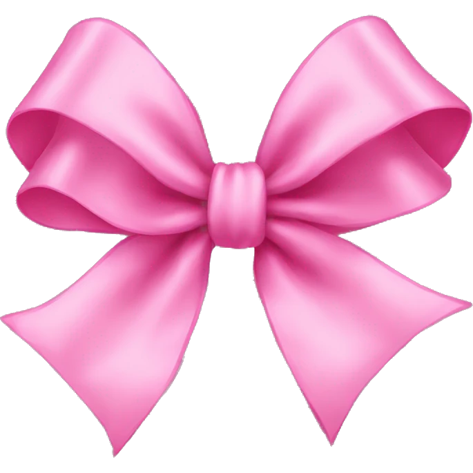 pink bow emoji