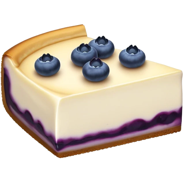 Blueberry cheesecake slice  emoji