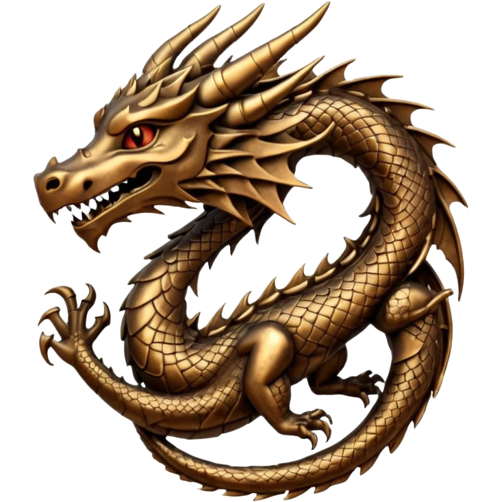 dragon symbol with ancient runes emoji