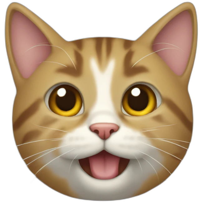 Gato haciendo la vertical emoji