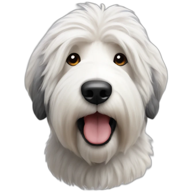 English sheepdog realist emoji