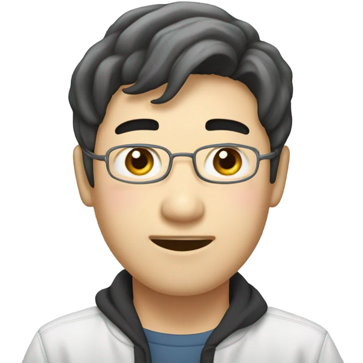 노래듣는 파란 하트 emoji