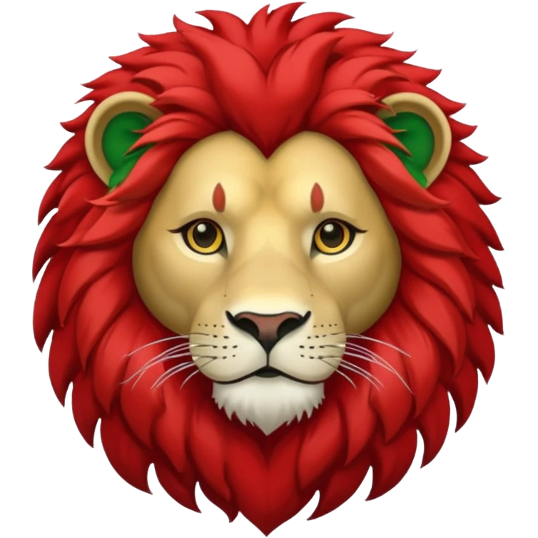 ❤️🤍🦁💚 emoji