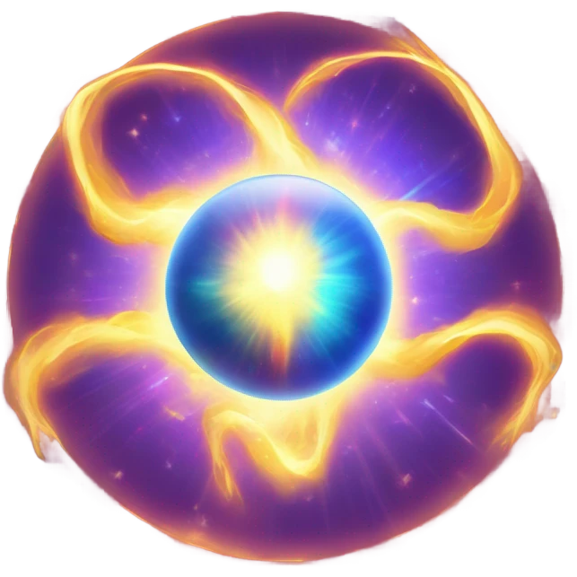Orb of energy glowing  emoji