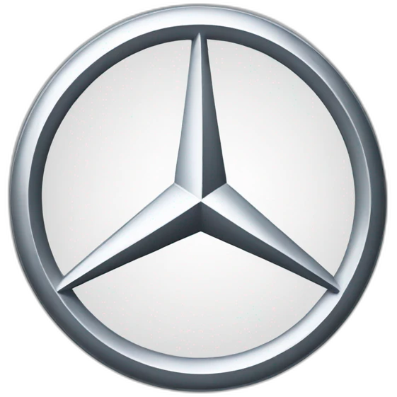Mercedes benz sign and logo emoji