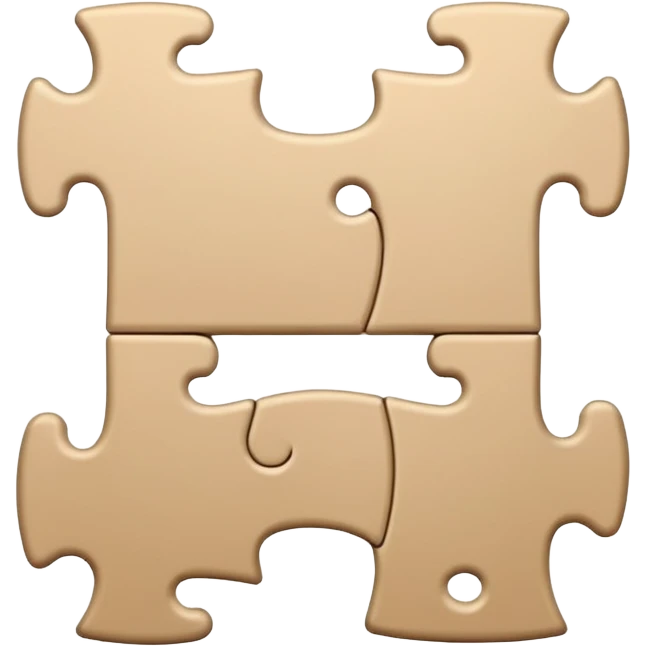 beige puzzle piece 🧩 emoji