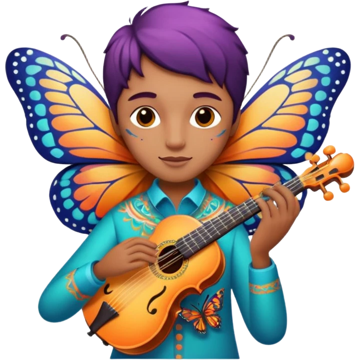 Musician Butterfly emoji