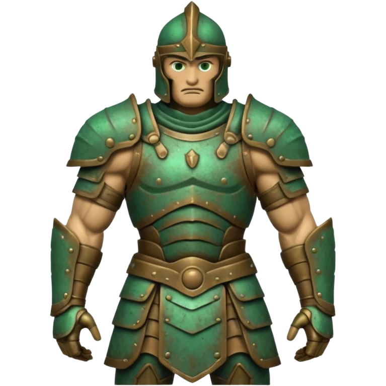 Bronze warrior figure emoji