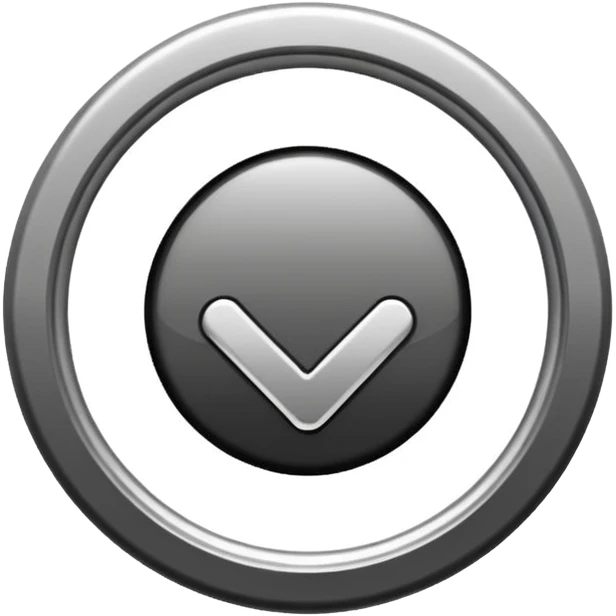 A verification badge  black and white  emoji