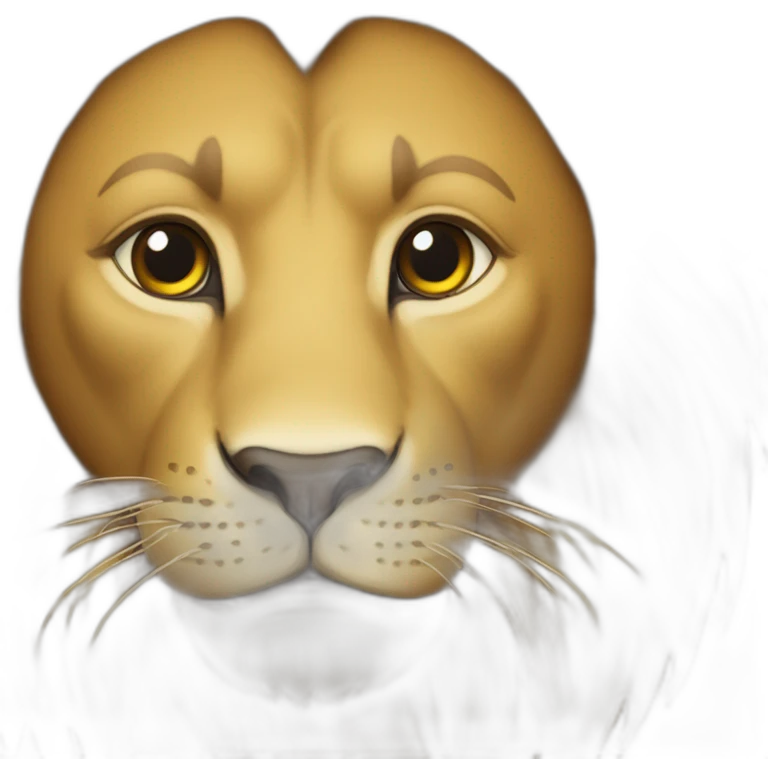 Lion sur l’eua emoji