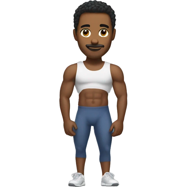 man with very developed glutes and thunder thighs emoji