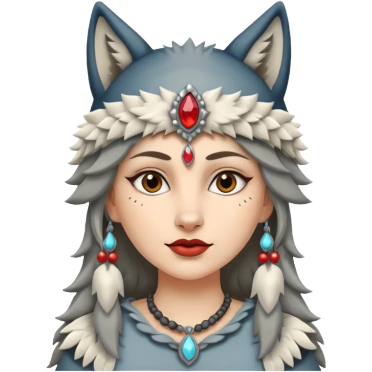 Wolf Jagd frau emoji