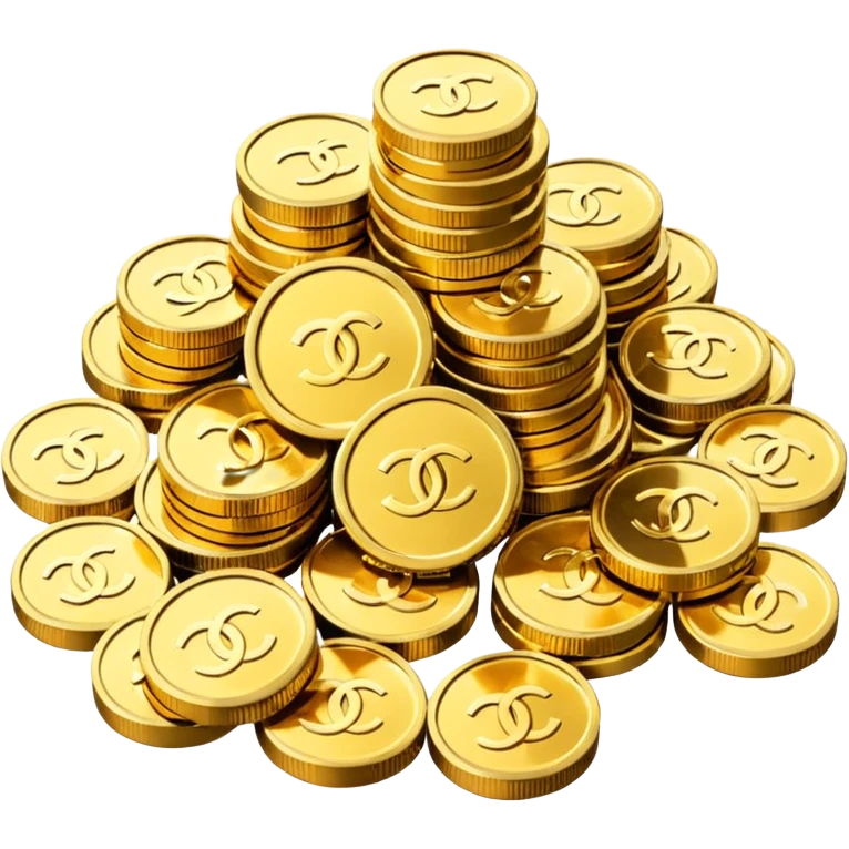 chanel coins pile emoji