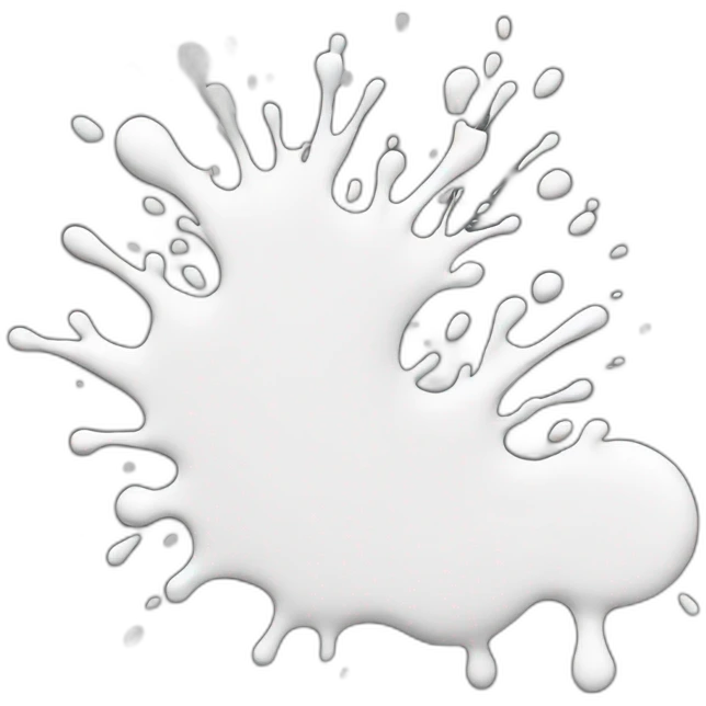 white paint splash emoji