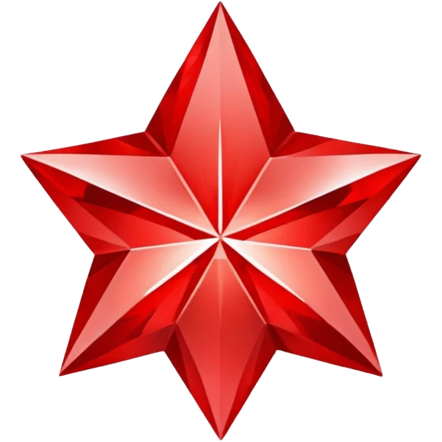 red diamont star  emoji